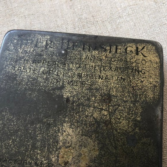 Antique 1910s Piper Heidsieck Chewing Tobacco Tin - Picture 3 of 7